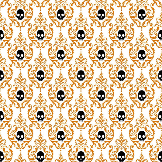 Elegant Halloween Pattern 17 Quilting Cotton Fabric
