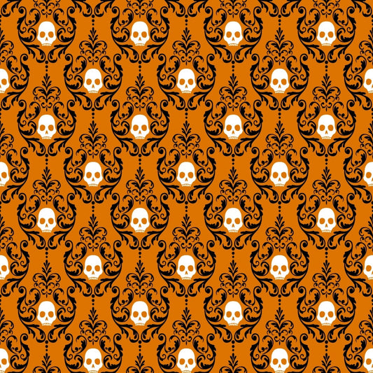 Elegant Halloween Pattern 18 Quilting Cotton Fabric
