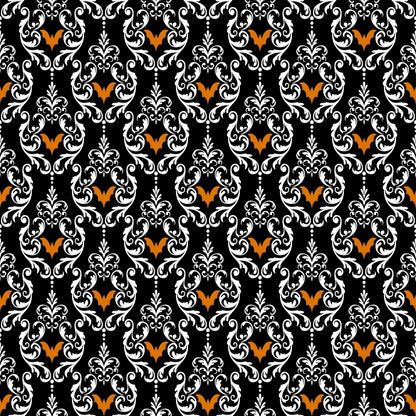 Elegant Halloween Pattern 19 Quilting Cotton Fabric