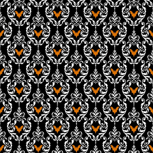 Elegant Halloween Pattern 19 Quilting Cotton Fabric