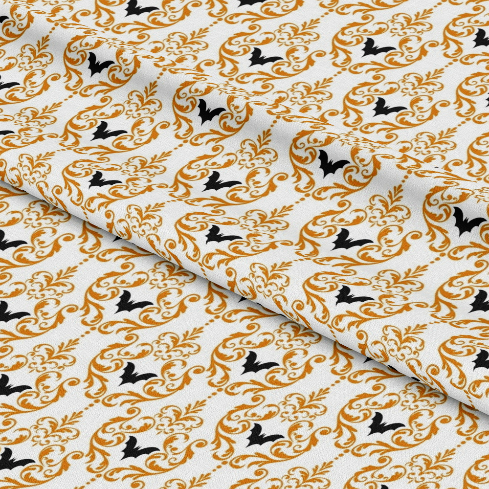 Elegant Halloween Pattern 21 Quilting Cotton Fabric