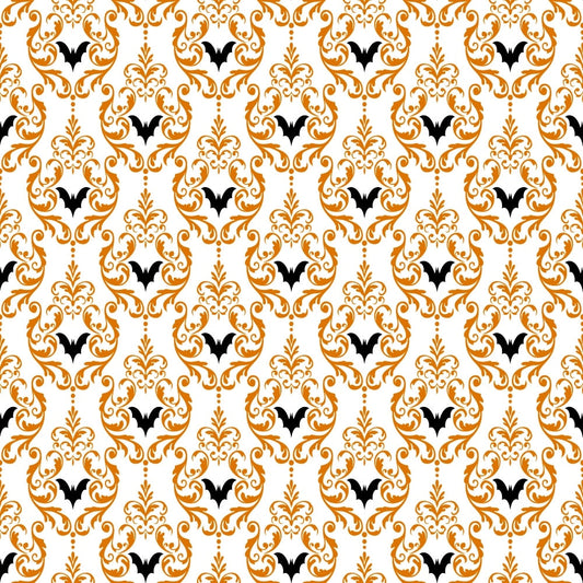 Elegant Halloween Pattern 21 Quilting Cotton Fabric