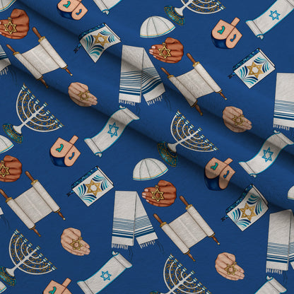 Hamsa Heritage Pattern 5 Minky Fabric