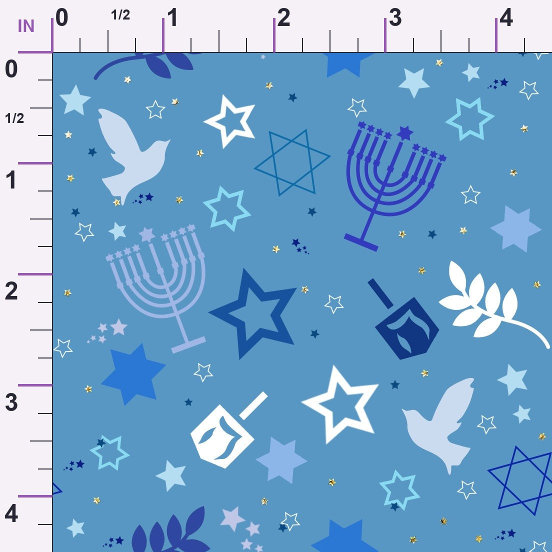 Hamsa Heritage Pattern 9 Minky Fabric