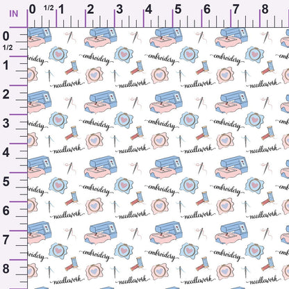Hand and Machine Embroidery Pattern 1 Minky Fabric