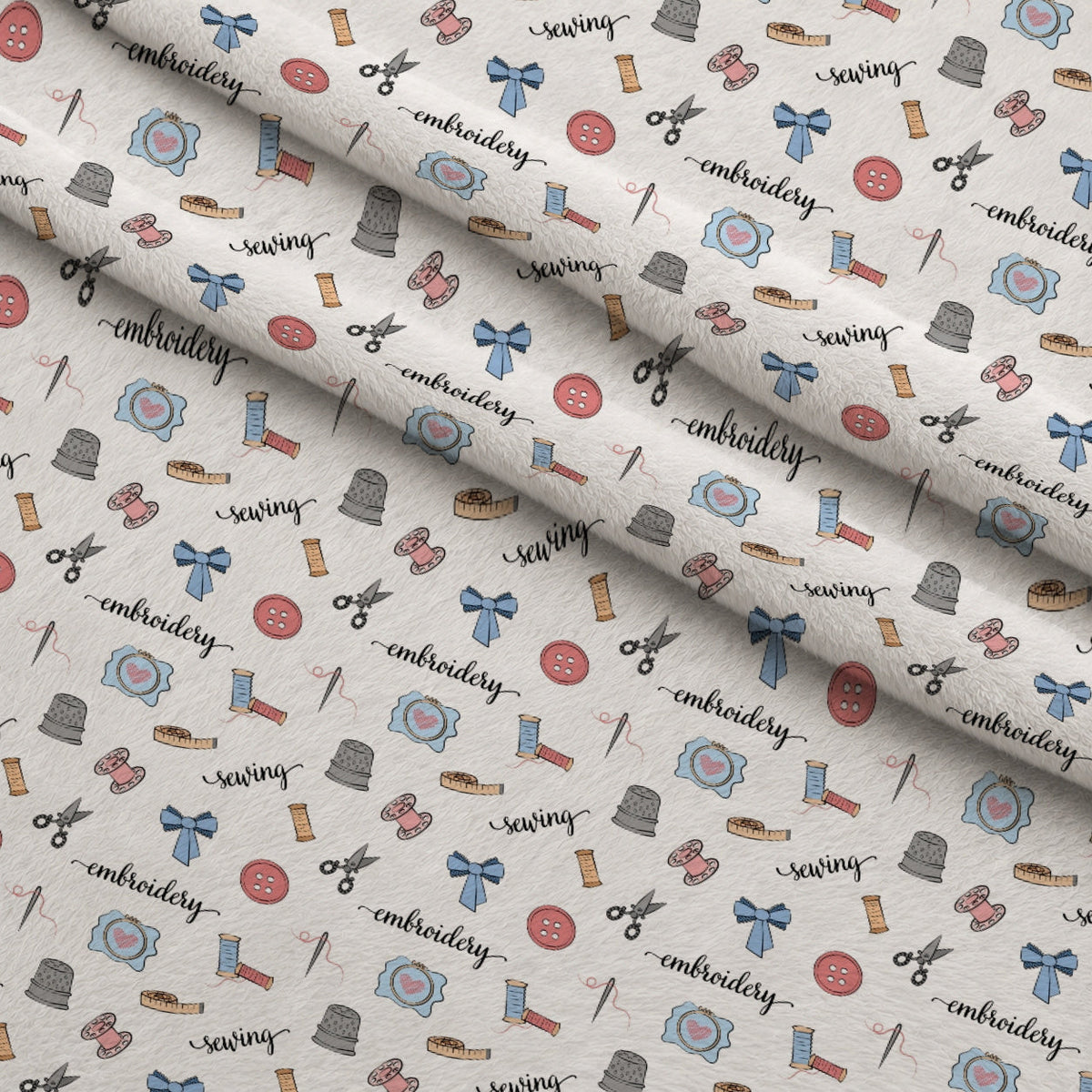 Hand and Machine Embroidery Pattern 2 Minky Fabric