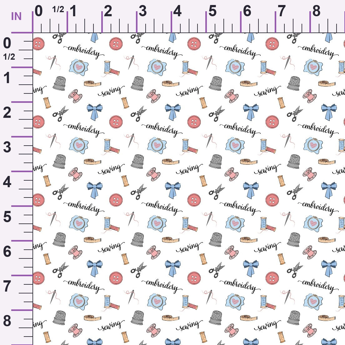 Hand and Machine Embroidery Pattern 2 Minky Fabric