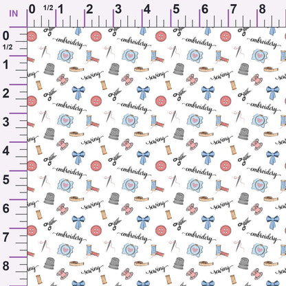 Hand and Machine Embroidery Pattern 2 Minky Fabric