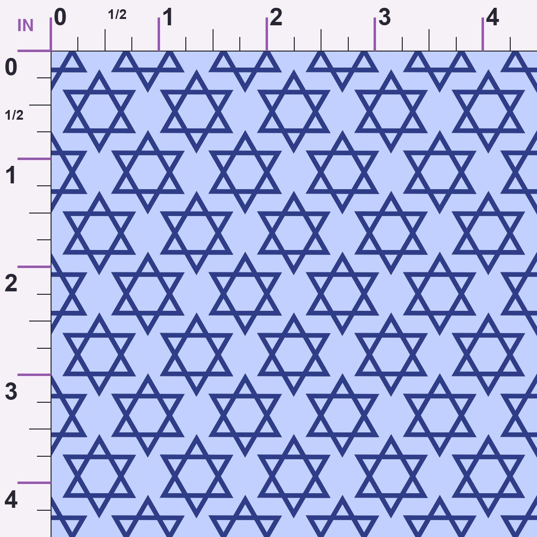 Hanukkah Gifts Pattern 12 Blue Minky Fabric