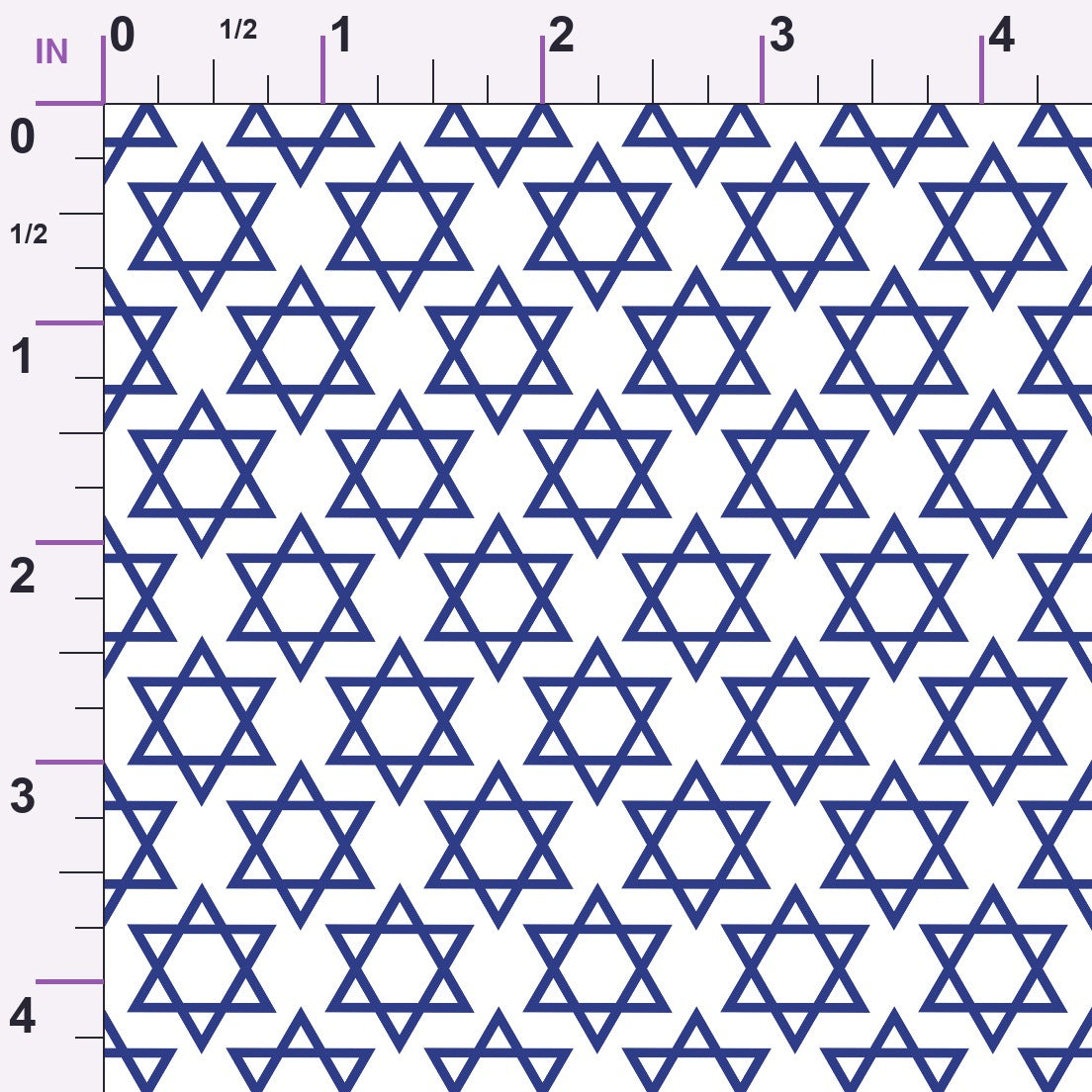 Hanukkah Gifts Pattern 12 White Minky Fabric