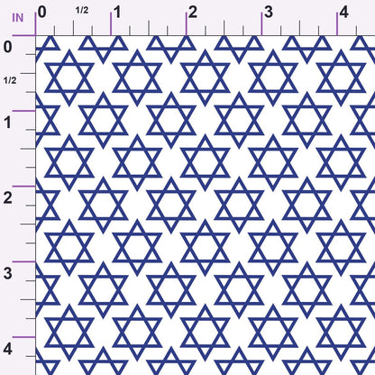 Hanukkah Gifts Pattern 12 White Minky Fabric