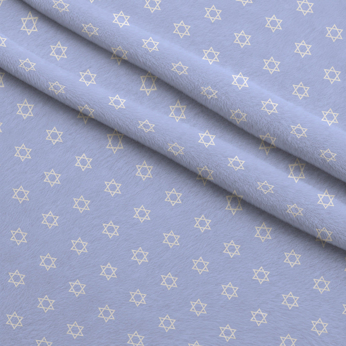 Hanukkah Gifts Pattern 3 Blue Minky Fabric