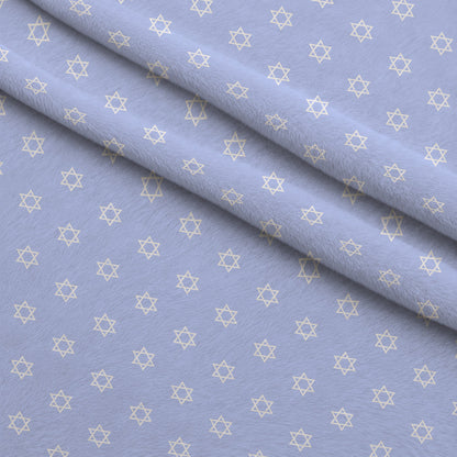 Hanukkah Gifts Pattern 3 Blue Minky Fabric