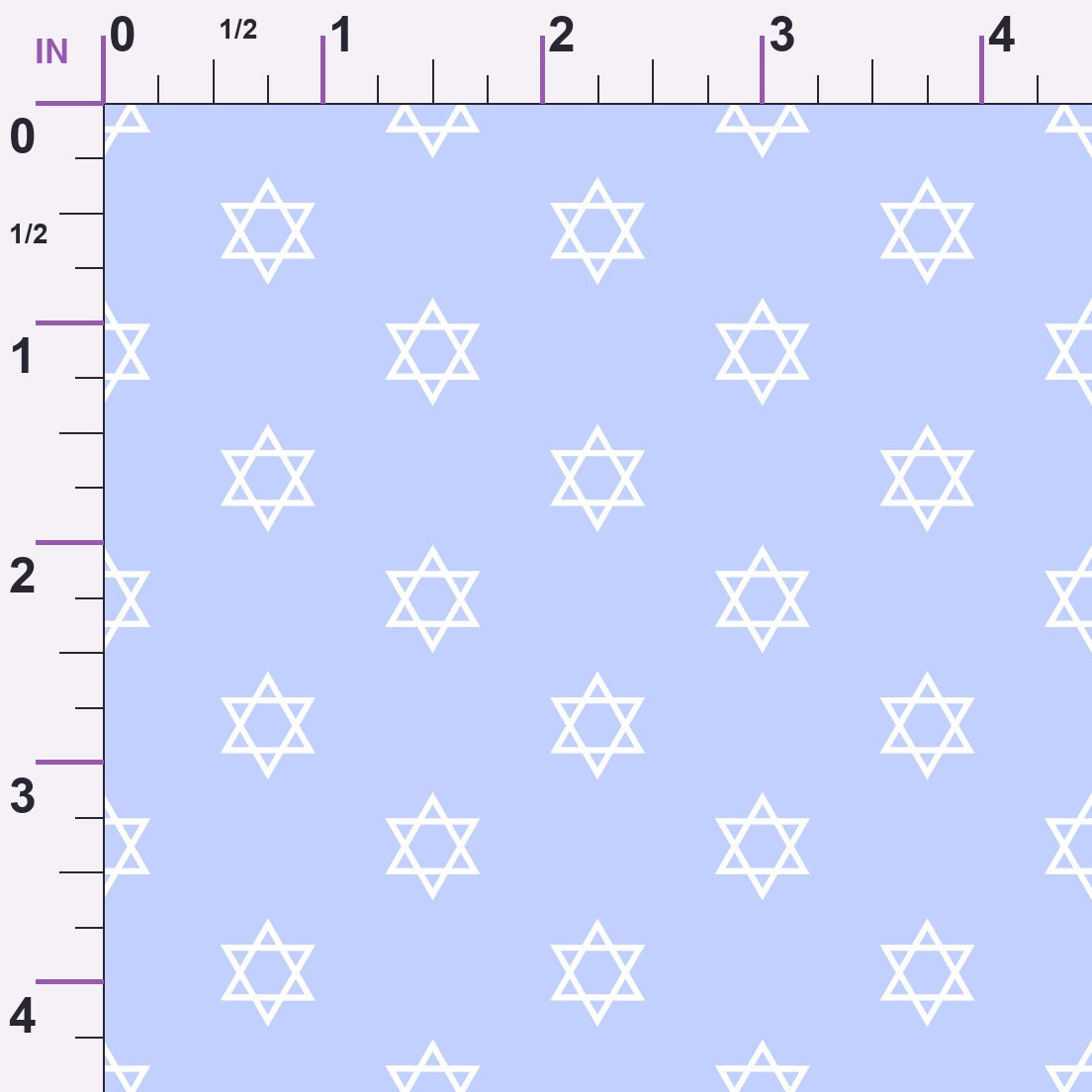 Hanukkah Gifts Pattern 3 Blue Minky Fabric