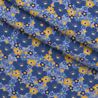 Hanukkah Gifts Pattern 7 Blue Minky Fabric