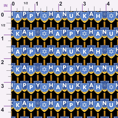 Hanukkah Gifts Pattern 8 Minky Fabric