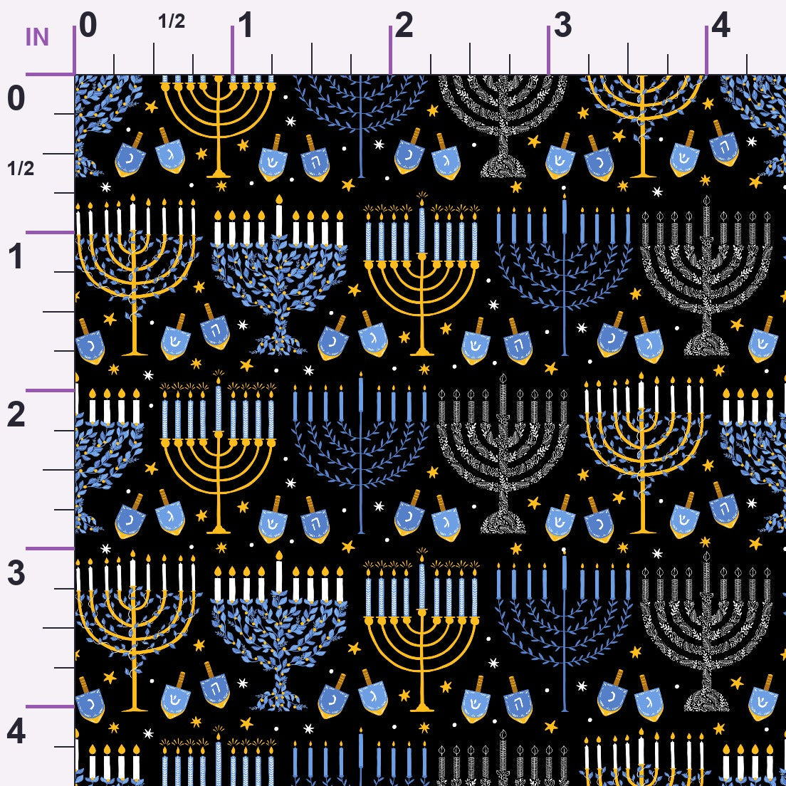 Hanukkah Gifts Pattern 9 Minky Fabric