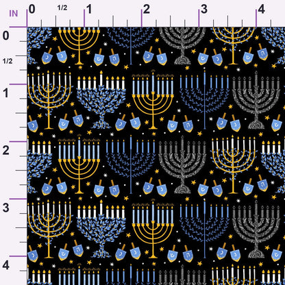 Hanukkah Gifts Pattern 9 Minky Fabric