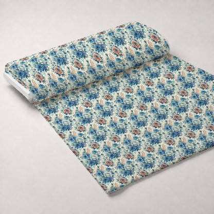Harbor Blossoms Pattern 1 Minky Fabric