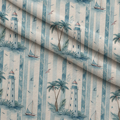Harbor Blossoms Pattern 10 Minky Fabric