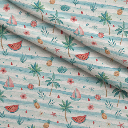 Harbor Blossoms Pattern 11 Minky Fabric