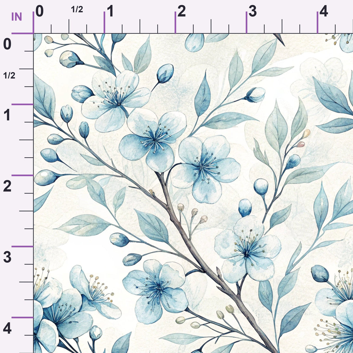 Harbor Blossoms Pattern 15 Minky Fabric
