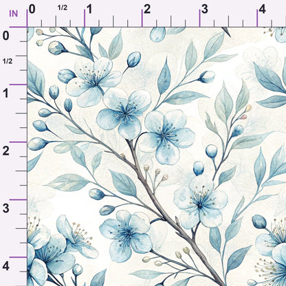 Harbor Blossoms Pattern 15 Minky Fabric