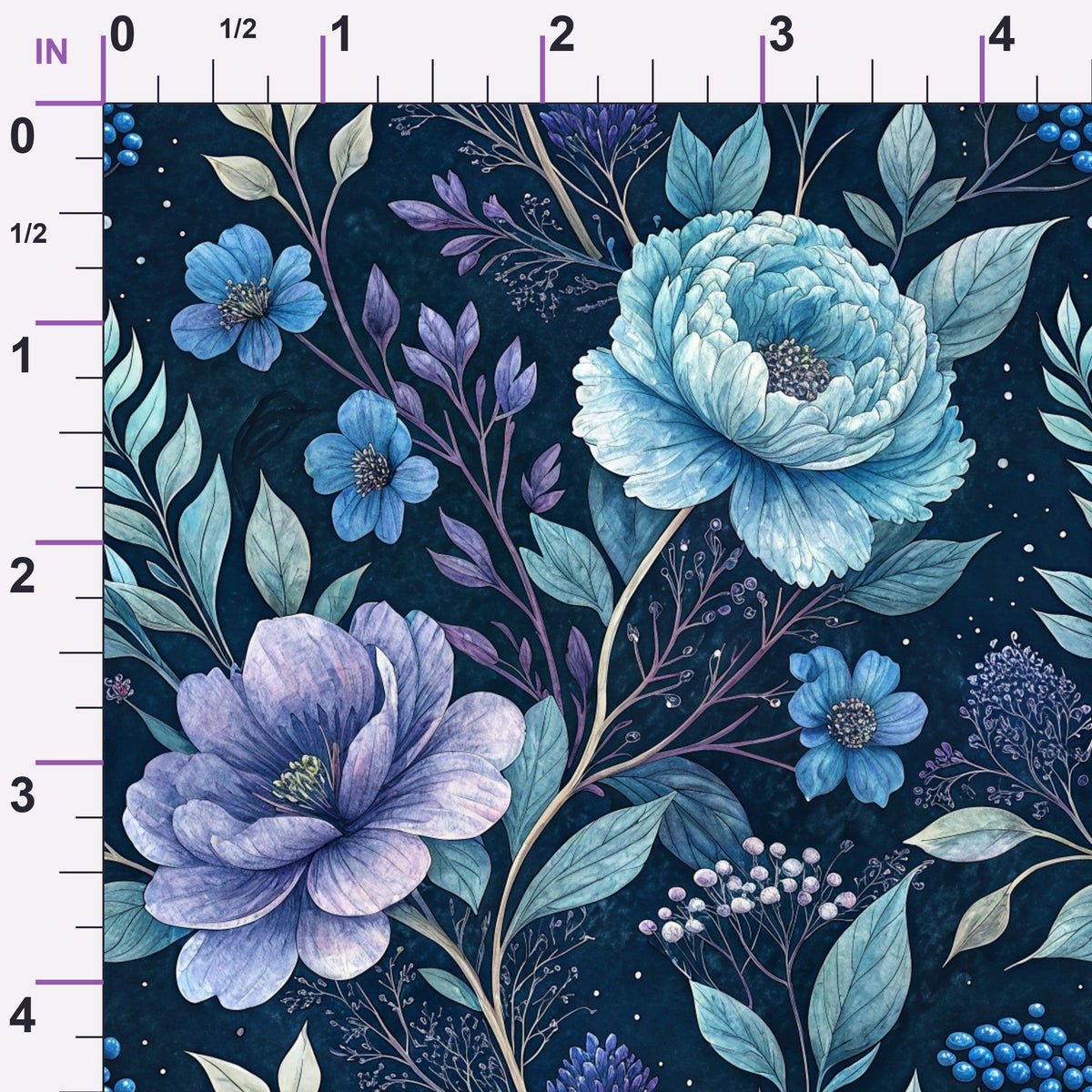 Harbor Blossoms Pattern 17 Minky Fabric