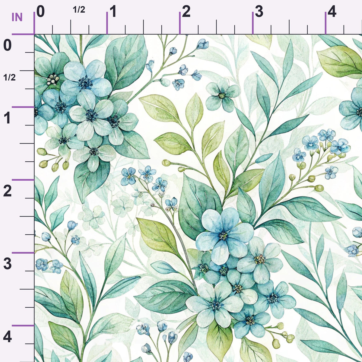 Harbor Blossoms Pattern 2 Minky Fabric