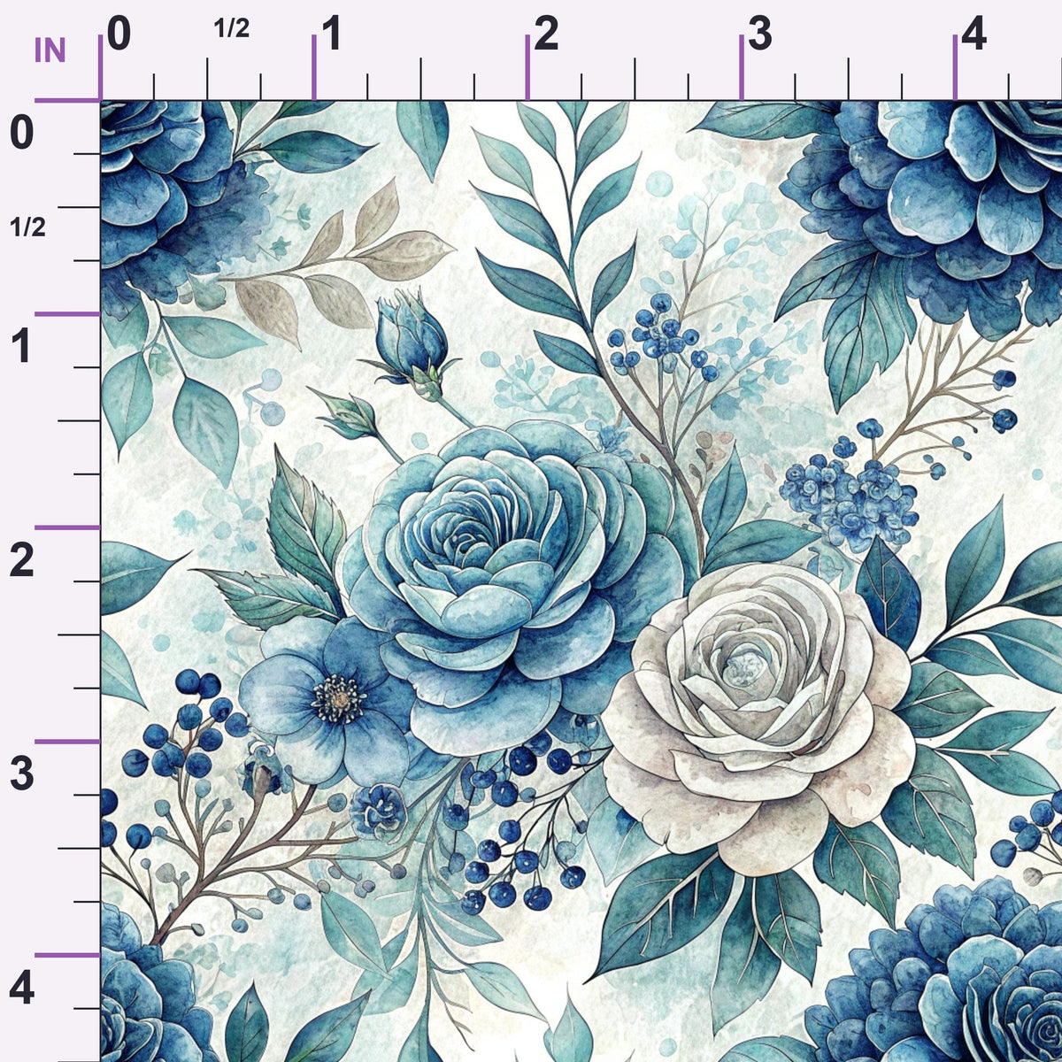 Harbor Blossoms Pattern 20 Minky Fabric