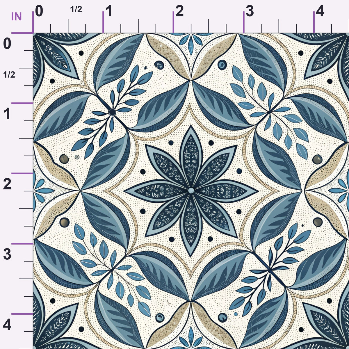 Harbor Blossoms Pattern 23 Minky Fabric