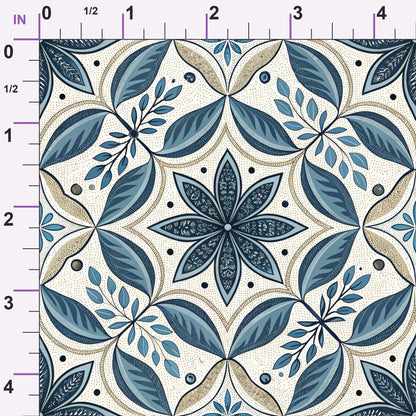 Harbor Blossoms Pattern 23 Minky Fabric