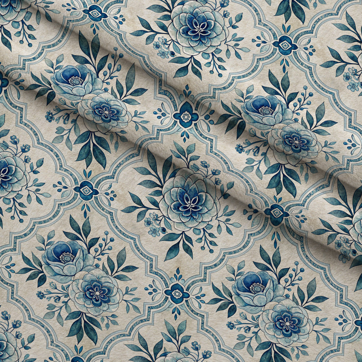 Harbor Blossoms Pattern 26 Minky Fabric