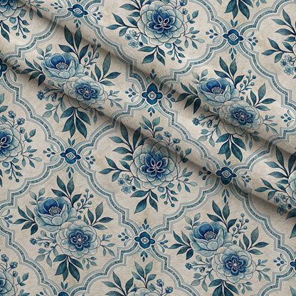 Harbor Blossoms Pattern 26 Minky Fabric