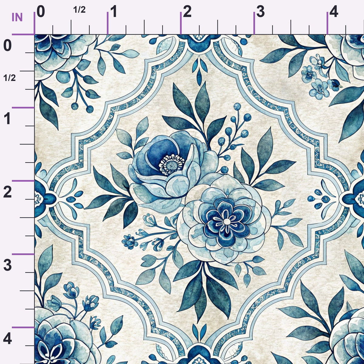 Harbor Blossoms Pattern 26 Minky Fabric