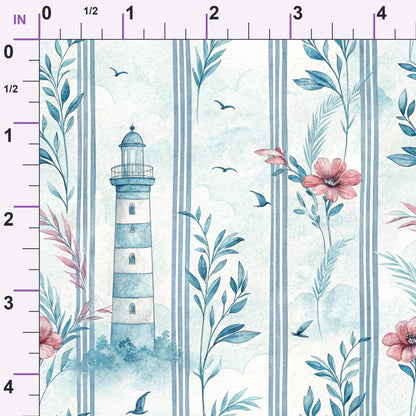 Harbor Blossoms Pattern 29 Minky Fabric
