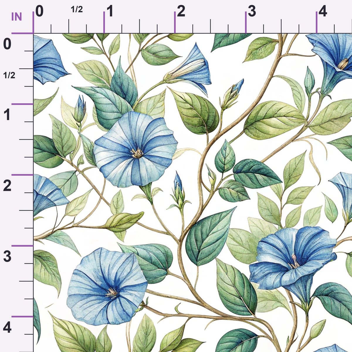 Harbor Blossoms Pattern 3 Minky Fabric