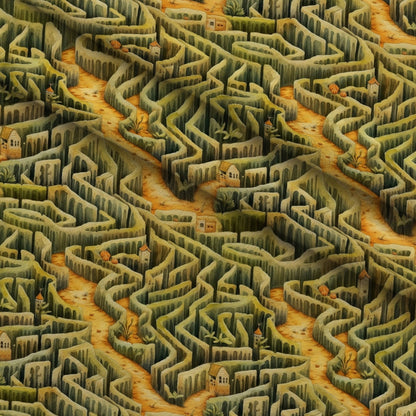 Harvest Maze Pattern 1 Minky Fabric