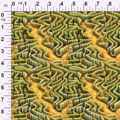 Harvest Maze Pattern 1 Minky Fabric