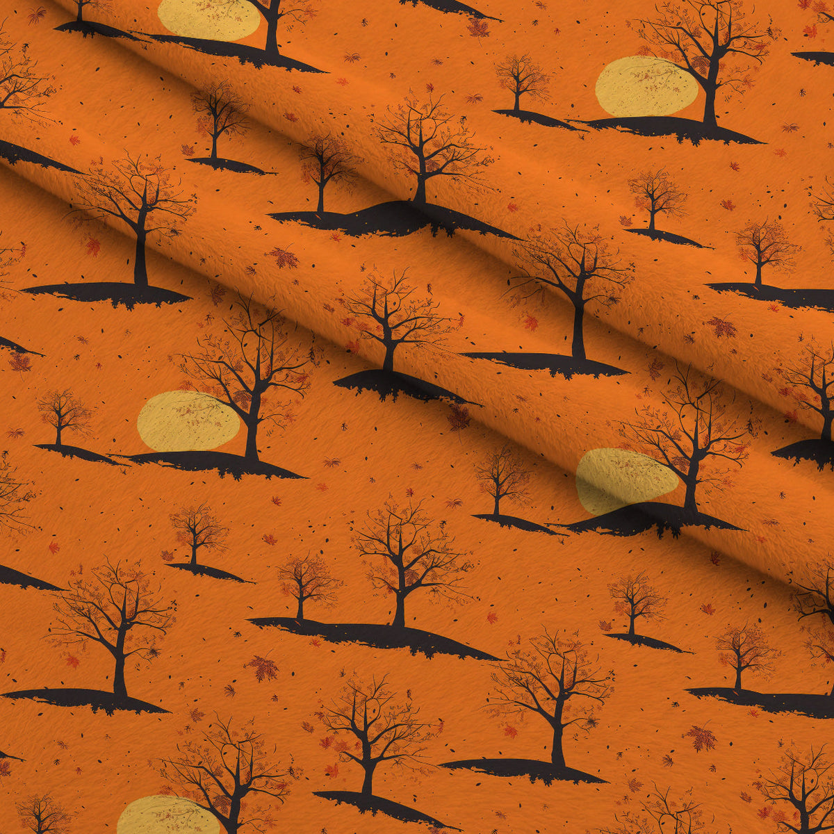 Harvest Moon Branches Pattern 1 Minky Fabric