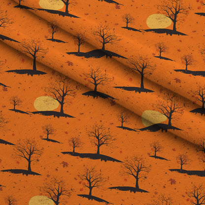 Harvest Moon Branches Pattern 1 Minky Fabric