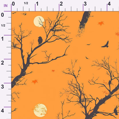 Harvest Moon Branches Pattern 11 Minky Fabric