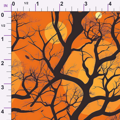 Harvest Moon Branches Pattern 12 Minky Fabric
