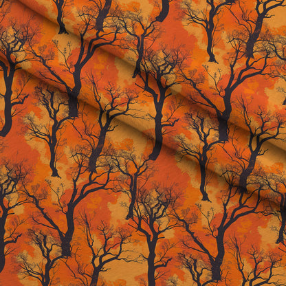 Harvest Moon Branches Pattern 2 Minky Fabric