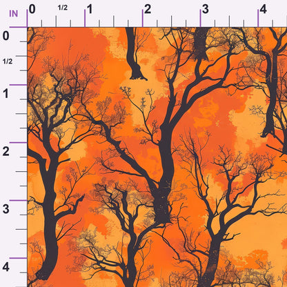 Harvest Moon Branches Pattern 2 Minky Fabric