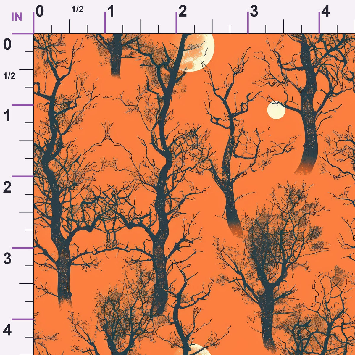 Harvest Moon Branches Pattern 3 Minky Fabric