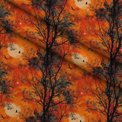 Harvest Moon Branches Pattern 4 Minky Fabric