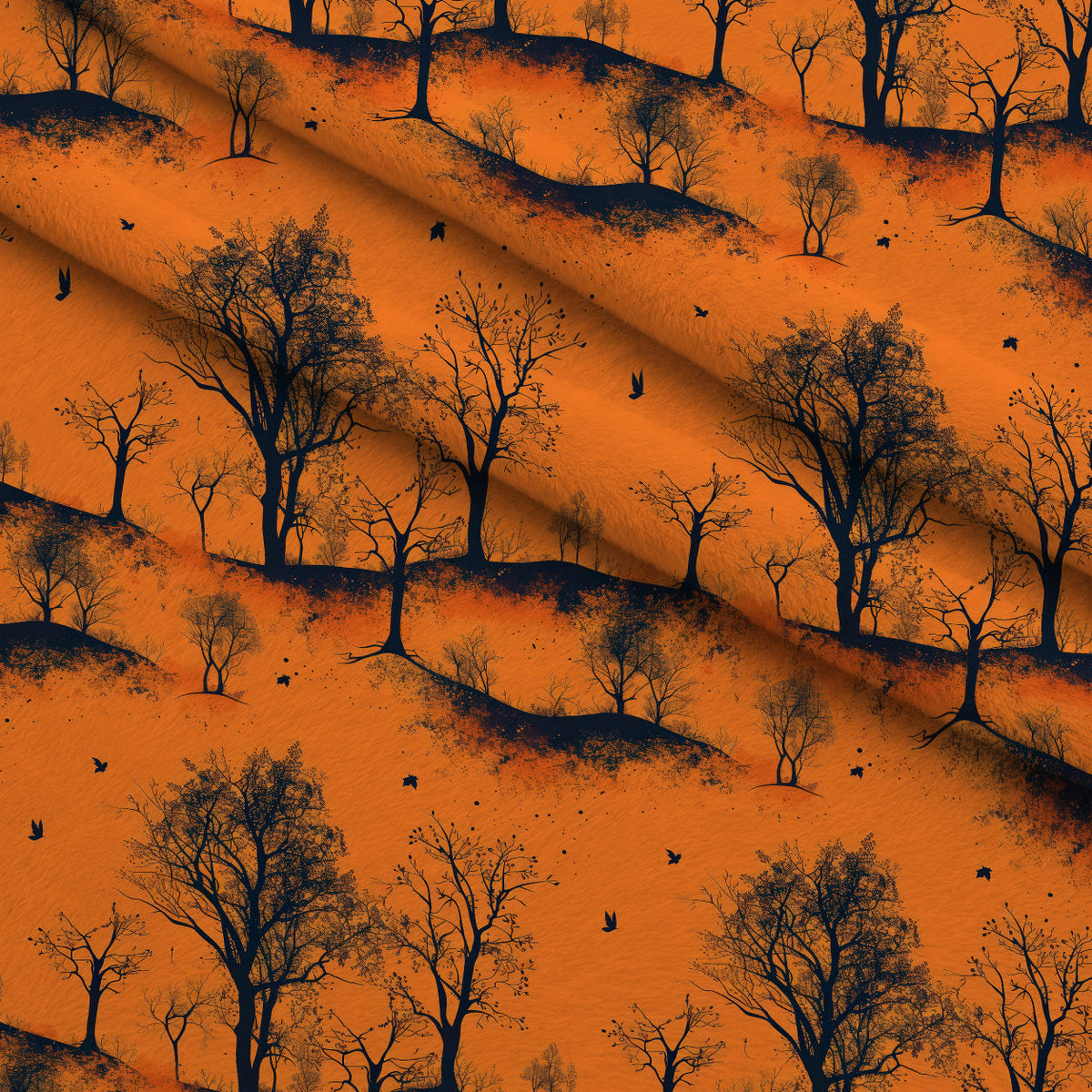 Harvest Moon Branches Pattern 6 Minky Fabric