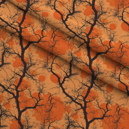 Harvest Moon Branches Pattern 8 Minky Fabric