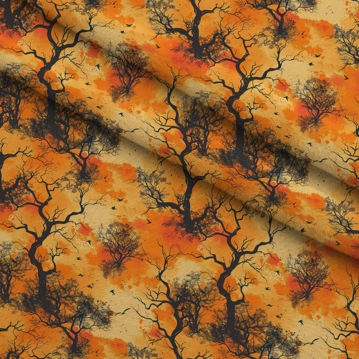 Harvest Moon Branches Pattern 9 Minky Fabric